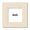 4x4 Wide Barnwood Picture Frame with UV-Resistant Acrylic & Acid Free Backing, Available in 6 Paint Finishes - Grey, Brown, White, and Black